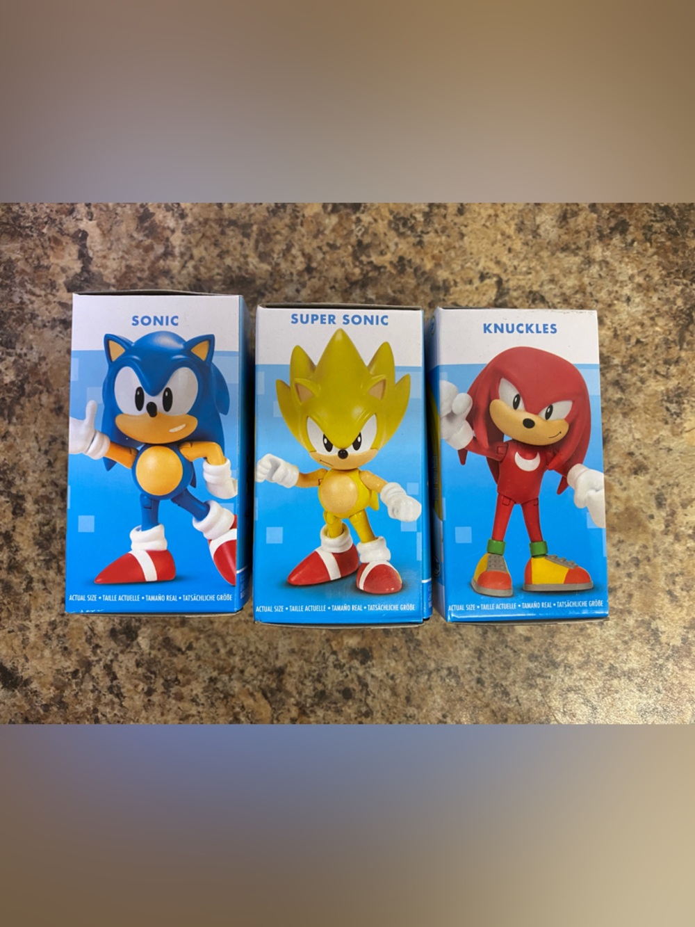 Sonic The Hedgehog Figure Set - Sonic, Super Sonic, Knuckles